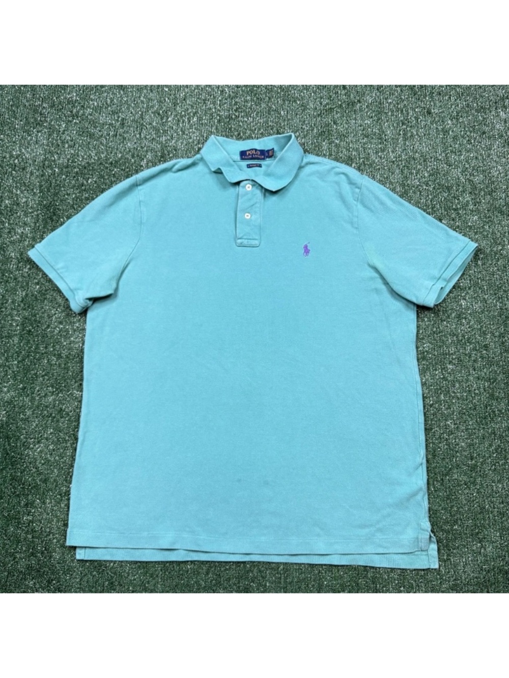 Polo Ralph Lauren Shirt Mens Size L Green Blue